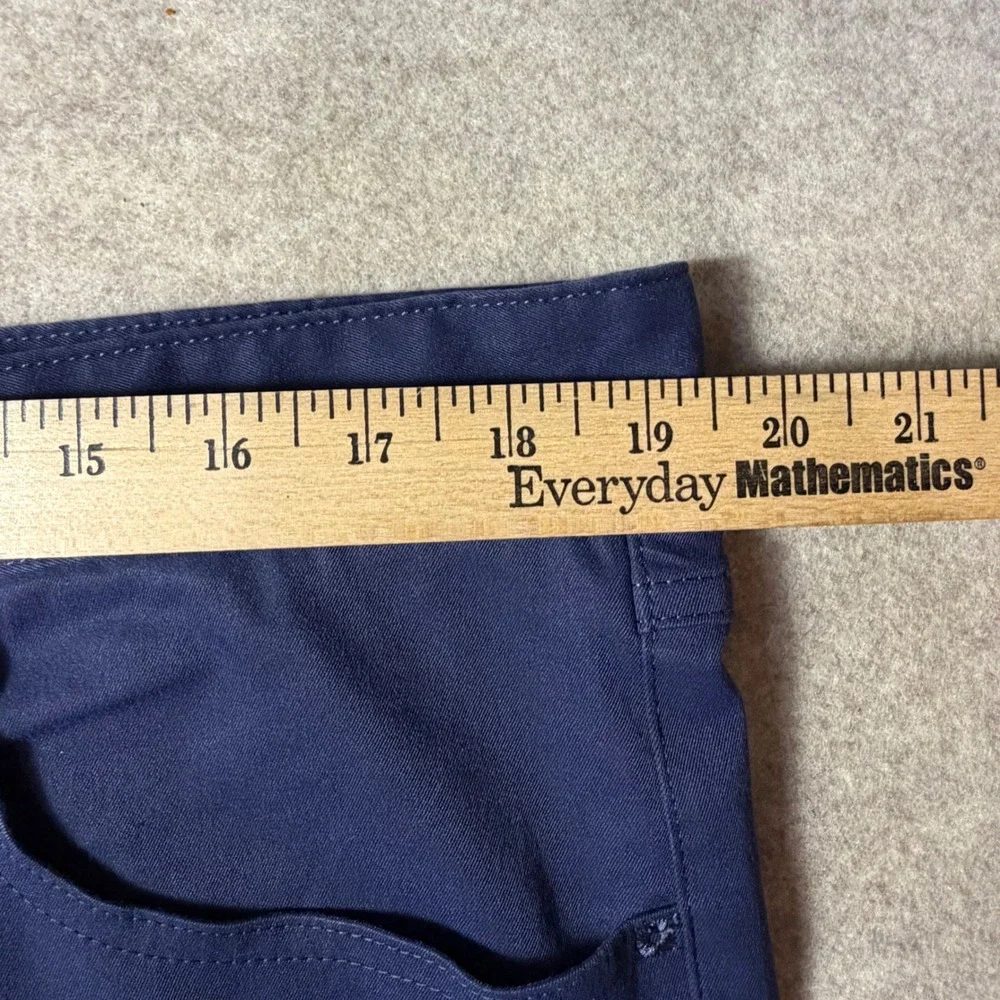 Peter Millar Men Navy Blue Performance 5-Pocket Pants 38x32 Straight Leg Preppy
